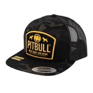 Czapka PIT BULL WEST COAST MESH SNAPBACK DOGS ALL BLACK CAMO 