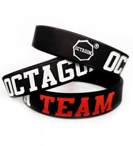 Bransoletka gumowa OCTAGON TEAM black