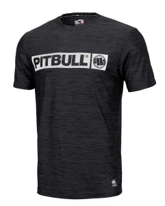 T-shirt PIT BULL WEST COAST HILLTOP CASUAL SPORT BLACK MELANGE
