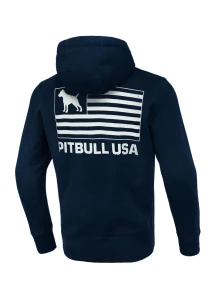 Bluza PIT BULL WEST COAST rozpinana z kapturem Terry Pitbull USA granatowa