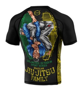 Rashguard Octagon PREMIUM Jiu Jitsu Family