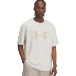 T-shirt UNDER ARMOUR UA M HW OS Branded SS 146-110 przybrudzona biel