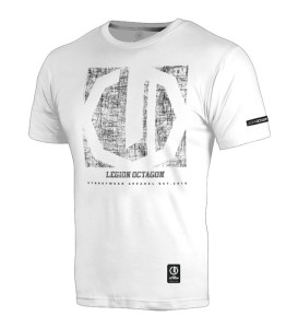 T-shirt OCTAGON Legion Octagon Square white