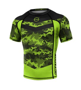 Rashguard Octagon PREMIUM Mesh Camo light green