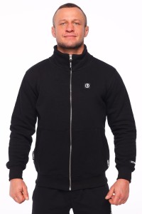 Bluza Octagon Small Logo ZIP bez kaptura black 