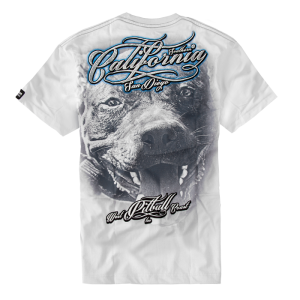 T-shirt PIT BULL WEST COAST California Dog szara